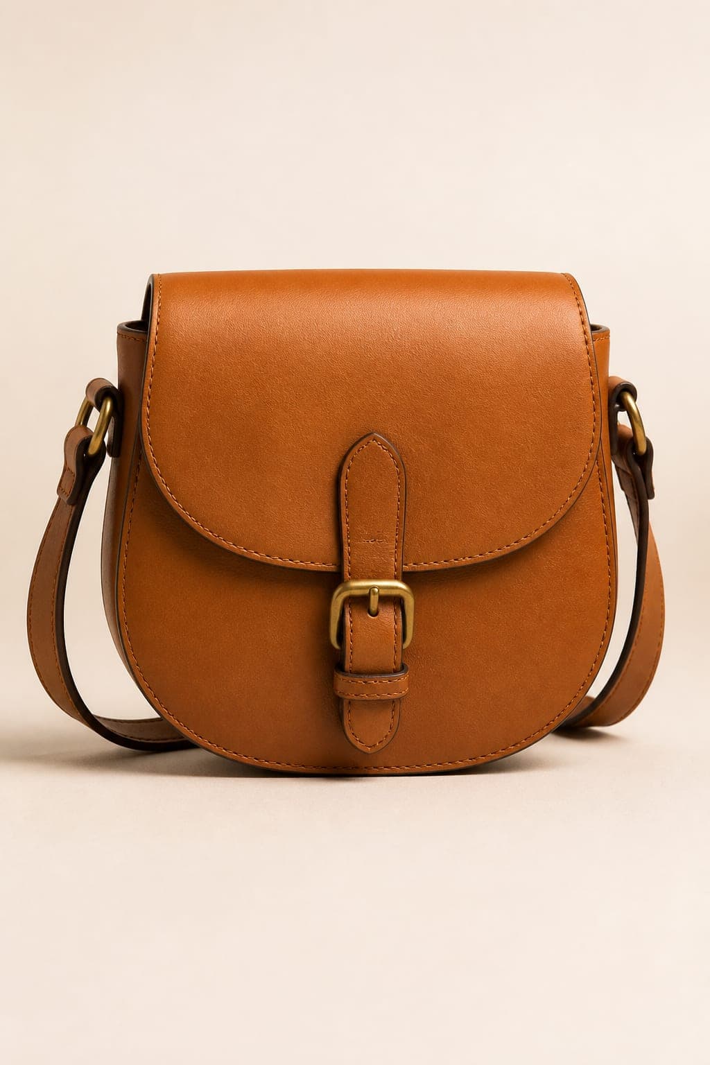Tan Saddle Bag